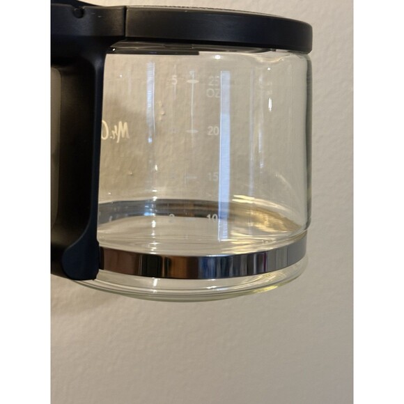 Mr Coffee Glass Coffee Maker Carafe 25 oz Replacement Black Handle Lid - Picture 6 of 11